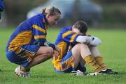 8 November 2008; Mountmellick Sarsfields' Tracey Lawlor and Ciara O'Loughlin, right, show their disapointment after the final whistle. Vhi Healthcare All-Ireland Senior Club semi-final, Inch Rovers, Cork v Mountmellick Sarsfields, Laois, Killeagh GFC, Co. Cork. Picture credit: Pat Murphy / SPORTSFILE