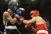 13 November 2008; Eamon O'Kane, Ireland, right, in action against Maxim Koptyakov, Russia, during their Middle Weight 75kg bout. European Senior Boxing Championships 2008, Liverpool, England. Picture credit: Paul Greenwood / SPORTSFILE