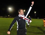 14 November 2008; Galway United manager Jeff Kenna celebrates at the end of the game. eircom League Premier Division, UCD v Galway United, Belfield Bowl, Dublin. Picture credit: David Maher / SPORTSFILE