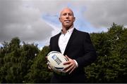 29 July 2015; 50 Days to Go: Rugby legend Peter Stringer, who boasts almost 100 caps for Ireland, has been unveiled as the final pundit on TV3’s Rugby World Cup 2015 panel. The former Ireland scrum half, who recently joined English premiership side Sale Sharks, was in Dublin alongside Shane Jennings and Stuart Barnes to celebrate ’50 Days to Go’ to the biggest sporting event of the year; RWC 2015. All of the action from ALL 48 matches will be Live and Exclusive on TV3 from Friday 18th September. TV3 studios, Ballymount, Dublin. Picture credit: David Maher / SPORTSFILE