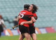 16 November 2008; Adare's Diarmuid Sexton and Andrew O'Connell, left, celebrate at the final whistle. AIB Munster Senior Club Hurling Championship Semi-Final, Adare v Toomevara, Gaelic Grounds, Limerick. Picture credit: Brian Lawless / SPORTSFILE