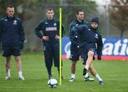 17 November 2008; Northern Ireland's Warren Feeney in action during squad training. Greenmount College, Belfast, Co. Antrim. Picture credit: Oliver McVeigh / SPORTSFILE