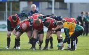 18 November 2008; Scrum-half Tomas O'Leary puts the ball into the scrum during Ireland rugby squad training. Donnybrook Stadium, Dublin. Picture credit: Brendan Moran / SPORTSFILE