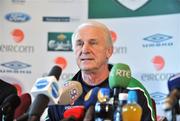18 November 2008; Republic of Ireland manager Giovanni Trapattoni speaking during a Republic of Ireland Press Conference. Grand Hotel, Malahide, Dublin. Picture credit: David Maher / SPORTSFILE