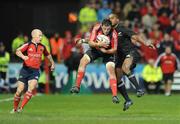 18 November 2008; James Coughlan, Munster, in action against Joe Rokokoko, New Zealand. Zurich Challenge Match, Munster v New Zealand, Thomond Park, Limerick. Picture credit: Diarmuid Greene / SPORTSFILE