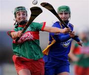 16 November 2008; Michelle Shortt, Drom-Inch (Tipperary), in action against Jane Adams, O'Donovan Rossa (Antrim). All-Ireland Senior Camogie Club Final, O'Donovan Rossa (Antrim) v Drom-Inch (Tipperary), Donaghmore Ashbourne, Co. Meath. Photo by Sportsfile