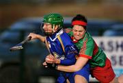 16 November 2008; Jane Adams, O'Donovan Rossa (Antrim), in action against Rosie Kenneally, Drom-Inch (Tipperary). All-Ireland Senior Camogie Club Final, O'Donovan Rossa (Antrim) v Drom-Inch (Tipperary), Donaghmore Ashbourne, Co. Meath. Photo by Sportsfile