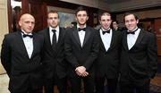 16 November 2008; Bohemians players, left to right, Glen Crowe, Brian Murphy, Killian Brennan, Owen Heary and Mark Rossiter. PFAI Awards Banquet 2008, D4 Ballsbridge Court Hotel, Dublin. Picture credit: David Maher / SPORTSFILE