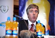 17 November 2008; FAI Chief Executive John Delaney at the announcement that Lucozade Sport, has extended their sponsorship deal with the FAI, as their official sports drink sponsor. Grand Hotel, Malahide, Dublin. Picture credit: David Maher / SPORTSFILE