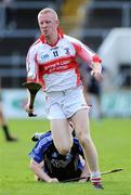 16 November 2008; John Mullane, De La Salle, in action against Joe Barry, Sarsfields. AIB Munster Senior Club Hurling Championship Semi-Final, Sarsfields v De La Salle, Pairc Ui Chaoimh, Cork. Picture credit: Matt Browne / SPORTSFILE