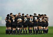 18 November 2008; The New Zealand team form a huddle before the match. Zurich Challenge Match, Munster v New Zealand, Thomond Park, Limerick. Picture credit: Brian Lawless / SPORTSFILE