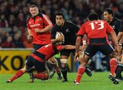 18 November 2008; Liam Messam, New Zealand, in action against Niall Ronan, Munster. Zurich Challenge Match, Munster v New Zealand, Thomond Park, Limerick. Picture credit: Brian Lawless / SPORTSFILE