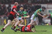 16 November 2008; Francis Devaney, Toomevara, in action against Ross Kennedy, Adare. AIB Munster Senior Club Hurling Championship Semi-Final, Adare v Toomevara, Gaelic Grounds, Limerick. Picture credit: Brian Lawless / SPORTSFILE