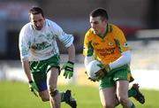 23 November 2008; Joe Canney, Corofin, in action against Shane King, Eastern Harps. AIB Connacht Senior Club Football Championship Final, Corofin v Eastern Harps, Pearse Stadium, Galway. Picture credit: Ray Ryan / SPORTSFILE