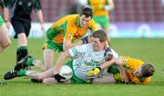 23 November 2008; Aidan Donnellan and Greg Higgins, Corofin, in action against Paddy Grady, Eastern Harps. AIB Connacht Senior Club Football Championship Final, Corofin v Eastern Harps, Pearse Stadium, Galway. Picture credit: Ray Ryan / SPORTSFILE