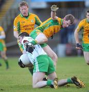 23 November 2008; Greg Higgins, Eastern Harps, in action against Kenneth Phillips, Corofin. AIB Connacht Senior Club Football Championship Final, Corofin v Eastern Harps, Pearse Stadium, Galway. Picture credit: Ray Ryan / SPORTSFILE