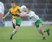 23 November 2008; Kieran Fitzgerald, Corofin, in action against John Rafferty, Eastern Harps. AIB Connacht Senior Club Football Championship Final, Corofin v Eastern Harps, Pearse Stadium, Galway. Picture credit: Ray Ryan / SPORTSFILE