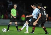 23 November 2008; Gareth McGlynn, Derry City, in action against Ken Oman, Bohemians. Ford FAI Cup Final 2008, Bohemians v Derry City, RDS, Ballsbridge, Dublin. Picture credit: Stephen McCarthy / SPORTSFILE