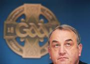 25 November 2008; GAA President Nickey Brennan at the launch of the GAA Strategic Vision and Action Plan 2009-2015. Croke Park, Dublin. Picture credit: Brian Lawless / SPORTSFILE