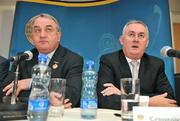 25 November 2008; GAA President Nickey Brennan and President Elect of the GAA Christy Cooney, right, at the launch of the GAA Strategic Vision and Action Plan 2009-2015. Croke Park, Dublin. Picture credit: Brian Lawless / SPORTSFILE