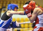 25 November 2008; Katie Taylor, left, Ireland, in action against Danusa Dilofova, Czech Republic, during their 60kg preliminary round bout. AIBA Women’s World Boxing Championships, Ningbo City, China. Picture credit: SPORTSFILE / Courtesy of AIBA