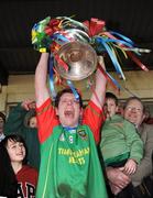 30 November 2008; Mid Kerry captain Mike Burke lifts the Bishop Moynihan Cup after victory over Kerins O'Rahilly's. Kerry Senior Football Championship Final Replay, Kerins O'Rahilly's v Mid Kerry, Fitzgerald Stadium, Killarney, Co. Kerry. Picture credit: Stephen McCarthy / SPORTSFILE