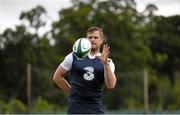 6 August 2015; Ireland's Jamie Heaslip during squad training. Ireland Rugby Squad Training, Carton House, Maynooth, Co. Kildare. Picture credit: Stephen McCarthy / SPORTSFILE