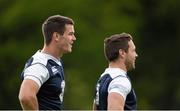 6 August 2015; Ireland's Jonathan Sexton, left, and Isaac Boss during squad training. Ireland Rugby Squad Training, Carton House, Maynooth, Co. Kildare. Picture credit: Stephen McCarthy / SPORTSFILE
