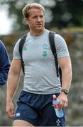 6 August 2015; Ireland's Luke Fitzgerald arriving for squad training. Ireland Rugby Squad Training, Carton House, Maynooth, Co. Kildare. Picture credit: Sam Barnes / SPORTSFILE