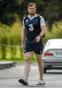 6 August 2015; Ireland's Jamie Heaslip arriving for squad training. Ireland Rugby Squad Training, Carton House, Maynooth, Co. Kildare. Picture credit: Sam Barnes / SPORTSFILE