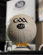 6 August 2015; A general view of the match ball at the launch of the new licensed GAA MD match football. Croke Park, Dublin. Picture credit: Seb Daly / SPORTSFILE