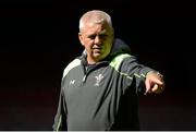 7 August 2015; Wales head coach Warren Gatland during the captain's run. Wales Rugby Squad Captain's Run, Millennium Stadium, Cardiff, Wales. Picture credit: Brendan Moran / SPORTSFILE