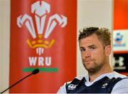 7 August 2015; Ireland captain Jamie Heaslip during a press conference. Ireland Rugby Press Conference, Millennium Stadium, Cardiff, Wales. Picture credit: Brendan Moran / SPORTSFILE