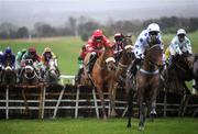 20 December 2008; Quartetto, with Andrew Thornton up, clears the last 'first time round' on their way to winning the Santa Claus Maiden Hurdle of €12,000. Navan Racecourse, Navan. Picture credit: Brian Lawless / SPORTSFILE