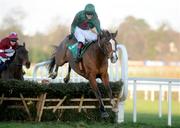 27 December 2008; Rocco's Hall, with Andrew McNamara up, jumps the last on their way to winning the Paddypowerpoker.com Handicap Hurdle. Leopardstown Christmas Racing Festival 2008, Leopardstown. Picture credit: Matt Browne / SPORTSFILE