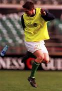 10 October 2000; Robbie Keane during a Republic of Ireland squad training session at Lansdowne Road in Dublin. Photo by David Maher/Sportsfile