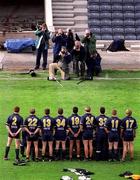 8 October 2000; The Australia team pose for a team photograph prior to the International Rules Series First Test match between Ireland and Australia at Croke Park in Dublin. Photo by Ray McManus/Sportsfile