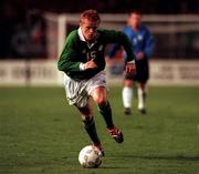 11 October 2000; Damien Duff of Ireland during the World Cup 2002 Qualifying group 2 match between Republic of Ireland and Estonia at Lansdowne Road in Dublin. Photo by David Maher/Sportsfile