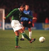 11 October 2000; Stephen Carr of Ireland during the World Cup 2002 Qualifying group 2 match between Republic of Ireland and Estonia at Lansdowne Road in Dublin. Photo by David Maher/Sportsfile
