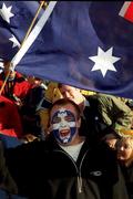 8 October 2000; An Australia supporter during the International Rules Series First Test between Ireland and Australia at Croke Park in Dublin. Photo by Ray McManus/Sportsfile