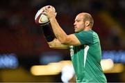 8 August 2015; Rory Best, Ireland. Rugby World Cup Warm-Up Match, Wales v Ireland. Millennium Stadium, Cardiff, Wales. Picture credit: Ramsey Cardy / SPORTSFILE