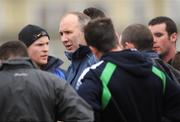 4 January 2009; Longford manager Glenn Ryan speaks to his players before the game. O'Byrne Cup, First Round, Longford v Athlone IT, Leo Casey Park, Ballymahon, Longford. Picture credit: Ray McManus / SPORTSFILE