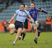 11 January 2009; Declan O'Mahony, Dublin, in action against Anthony McLoughlin, Wicklow. O'Byrne Cup Quarter-Final, Dublin v Wicklow, Parnell Park, Dublin. Picture credit: Ray McManus / SPORTSFILE