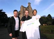 12 January 2009; Ronan Keating with Winning Streak presenter Aidan Power and RTE's Sunday Game sports reporter Evanne Ni Chuilinn at the launch of the 2009 Great Ireland Run. Visitor Centre, Phoenix Park, Dublin. Photo by Sportsfile