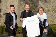12 January 2009; Ronan Keating with Winning Streak presenter Aidan Power and RTE's Sunday Game sports reporter Evanne Ni Chuilinnat the launch of the 2009 Great Ireland Run. Visitor Centre, Phoenix Park, Dublin. Photo by Sportsfile