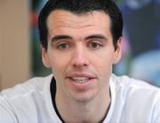 12 January 2009; Irish international athlete Mark Kenneally speaking at the launch of the 2009 Great Ireland Run. Visitor Centre, Phoenix Park, Dublin. Photo by Sportsfile