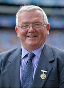 9 August 2015; Joe O'Donoghue, Uachtarán, Cluiche Corr na hÉireann. Croke Park, Dublin. Picture credit: Brendan Moran / SPORTSFILE