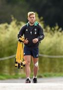 13 August 2015; Ireland's Ian Madigan arrives for squad training. Ireland Rugby Squad Training, Carton House, Maynooth, Co. Kildare. Picture credit: Stephen McCarthy / SPORTSFILE