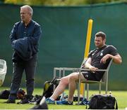 13 August 2015; Ireland's Fergus McFadden watches on during squad training. Ireland Rugby Squad Training, Carton House, Maynooth, Co. Kildare. Picture credit: Stephen McCarthy / SPORTSFILE