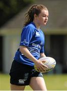 13 August 2015; Leinster women Sophie Spence, Fiona Coghlan, Nora Stapleton, Sharon Lynch, Elise O'Byrne Whyte and Elsa Hughes visited the girls camp at the Bank of Ireland School of Excellence in the King's Hospital, Palmerstown, Dublin. Picture credit: Seb Daly / SPORTSFILE